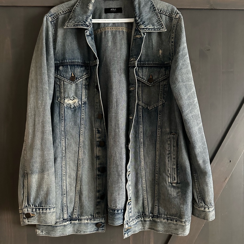 Able Brand Merly Long Denim Jacket